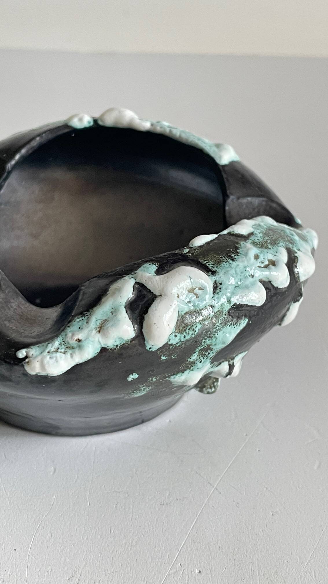 Cyclops Ceramic Ashtray Annecy France Vintage