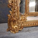 19th century mirror with parecloses 173 x 105
