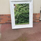 Mirror bleached wood campaign decoration
