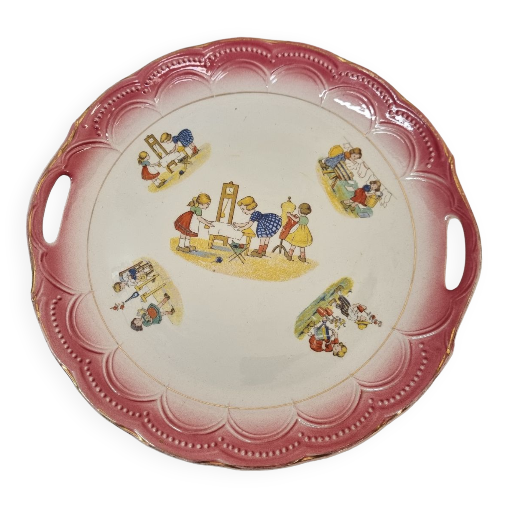 Plat à gâteau de 1960, St Amand Céranord