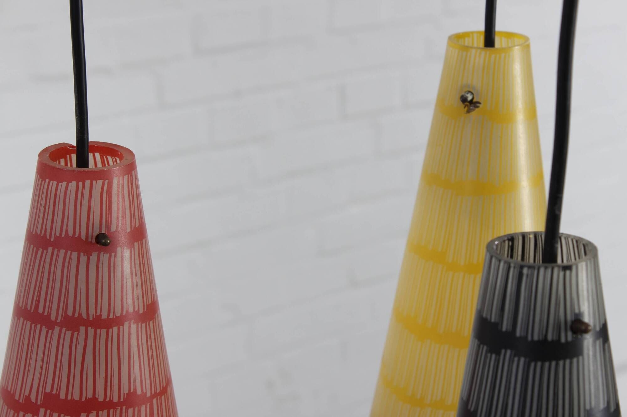 Coloured vintage ceiling lamp pendant lamp 60s 70s MCM
