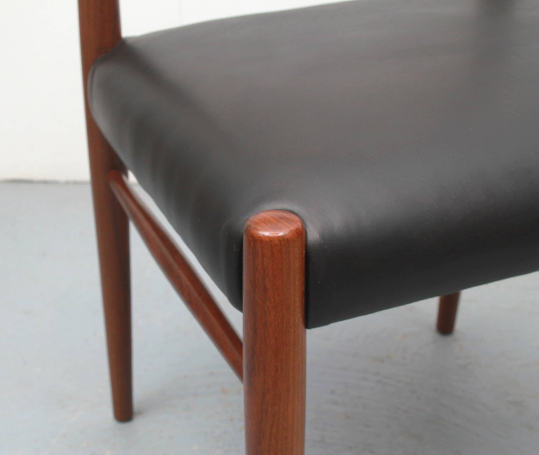 1960s diningchair in teak and leather