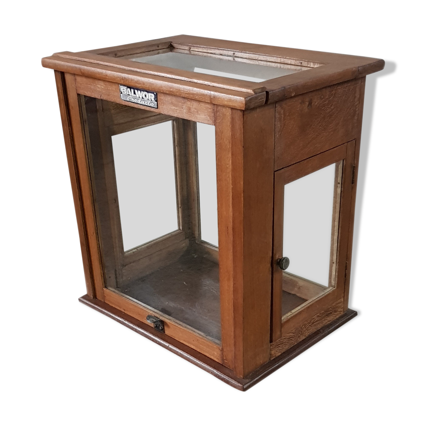 Old teak scale box