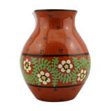 Vase ceramic Alsatian, flower pattern