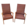 Paire de fauteuil vintage année 50 60 pieds compas scandinave