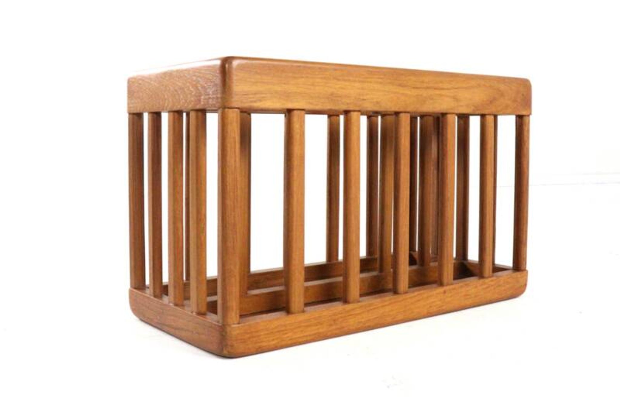 Wooden magazine holder - vintage