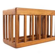Wooden magazine holder - vintage