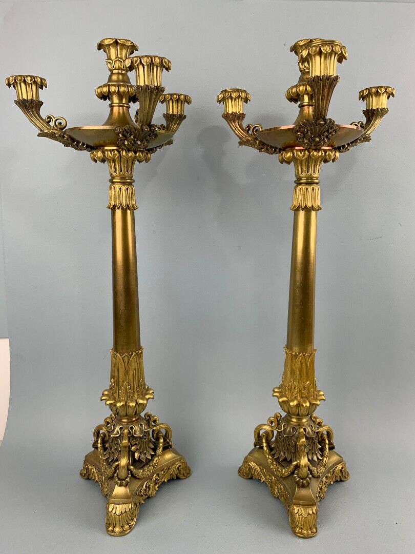 Paire de candelabres d'époque Napoleon III