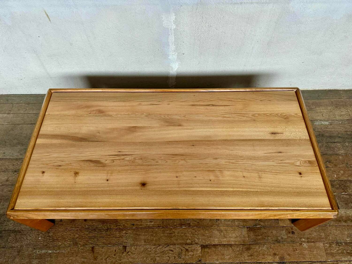Vintage light wood coffee table from the 1960s