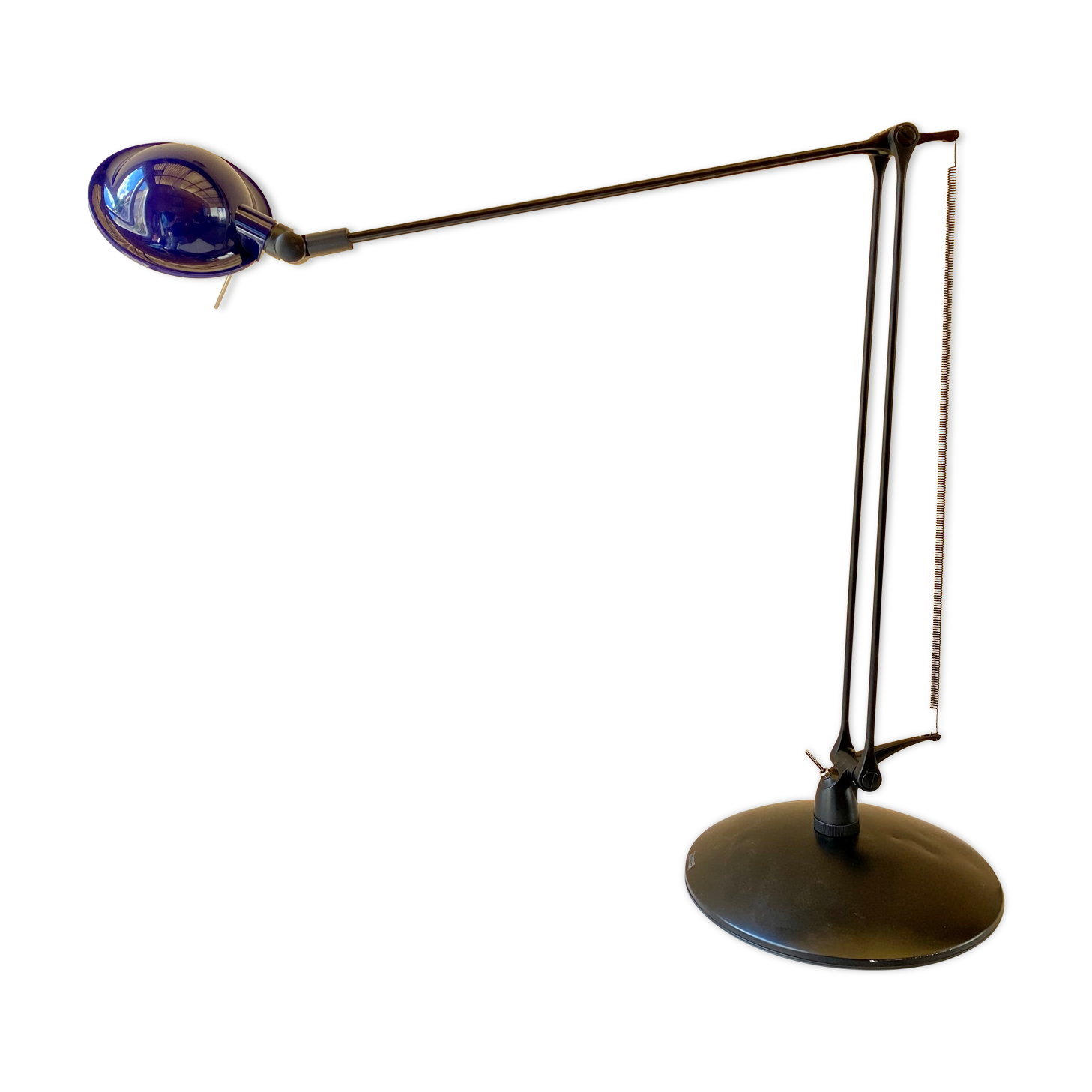 Large desk lamp manade France design Philippe Stephant vintage 90