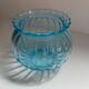 Signed blue ball vase