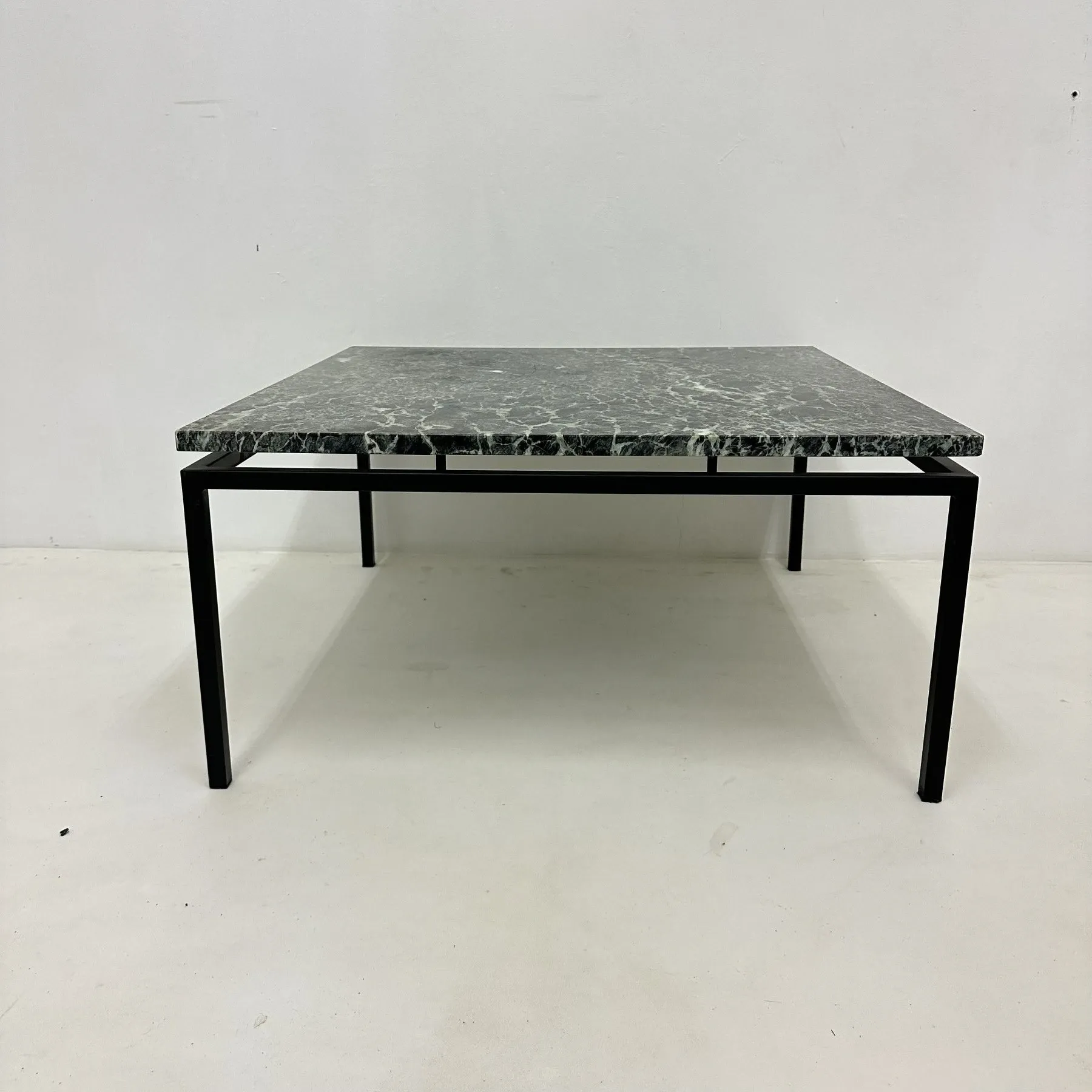 Mid-century modern green marble coffee table, 1970s