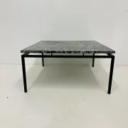 Table basse en marbre vert de style mid-century moderne, années 1970
