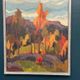 Original Swedish Oil on Canvas – “Orust” by Gösta Arontzon – Signed – Dated 1971 – Vintage & Framed – 58 × 49 cm