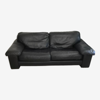 Steiner sofa bed in black leather
