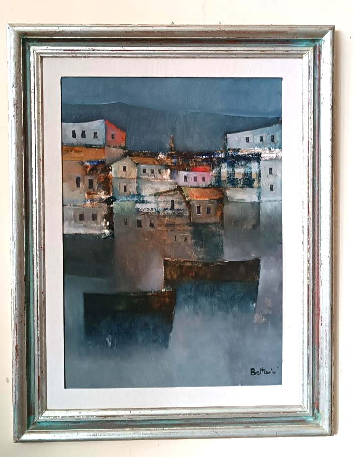 Oil painting on canvas - Marine - 1976 Lido Bettarini canvas 70x50 cm