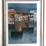Oil painting on canvas - Marine - 1976 Lido Bettarini canvas 70x50 cm