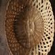 Vintage oval openwork wicker basket