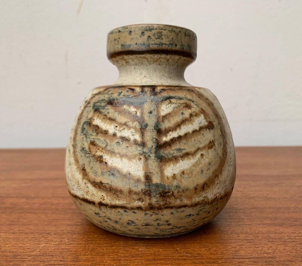 Mid-century Danish vase from Søholm pottery workshop, 1960s.