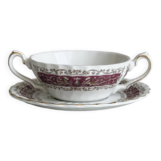 Porcelain cup with two handles