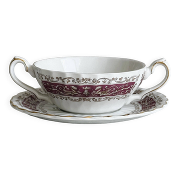 Porcelain cup with two handles