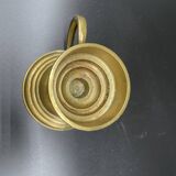 Hand candle holder, cellar rat, brass, gilded, gold, handle, 1950s, decoration, chic, decor, room