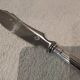 Butter knife with silver metal handle, goldsmith SFAM art deco style