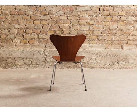 Chairs series 7, No.3107 by Arne Jacobsen for Fritz Hansen, teak butterfly, Denmark, circa 1955