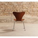 Chairs series 7, No.3107 by Arne Jacobsen for Fritz Hansen, teak butterfly, Denmark, circa 1955
