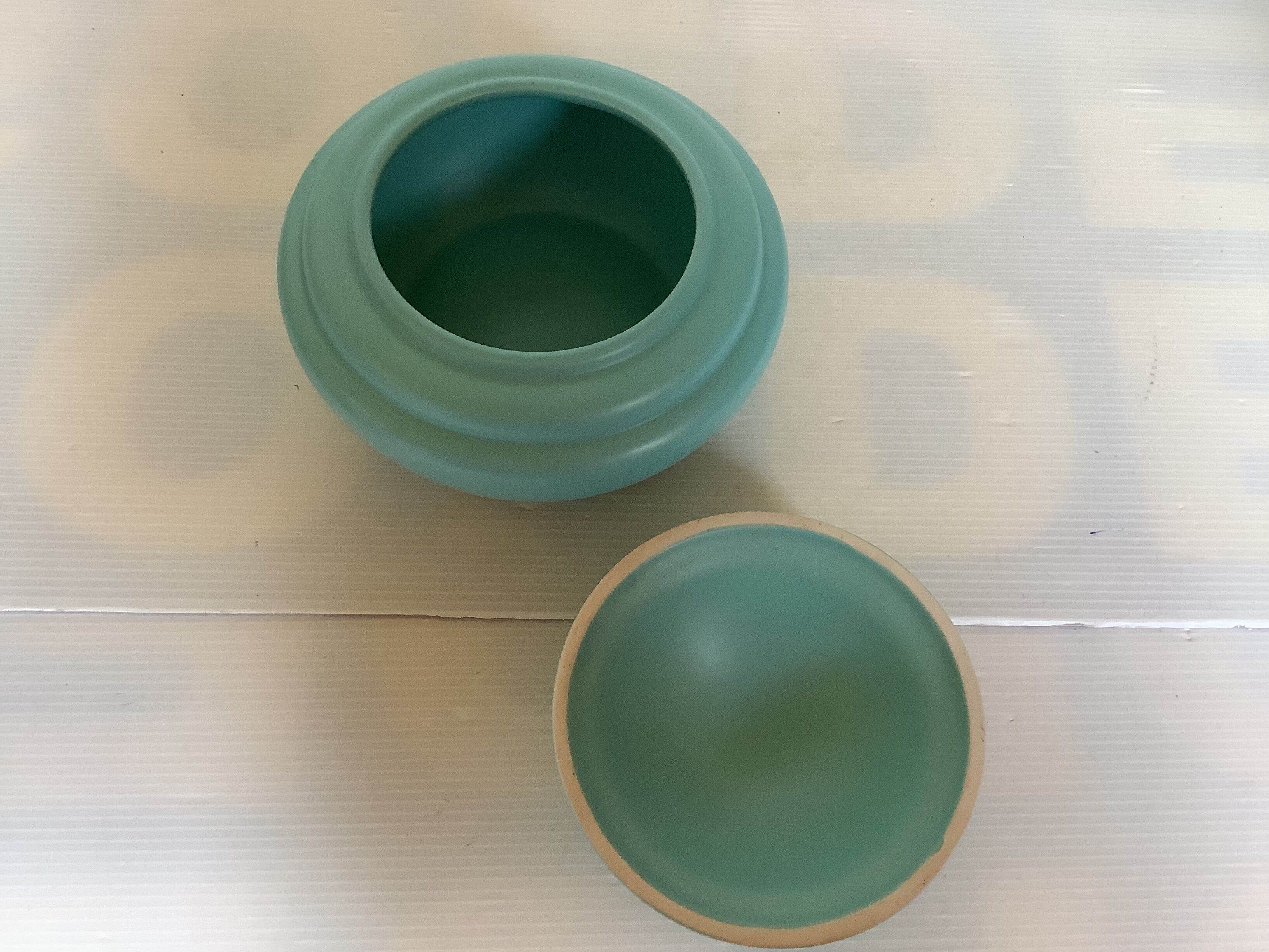 Blue turquoise ring holder tray