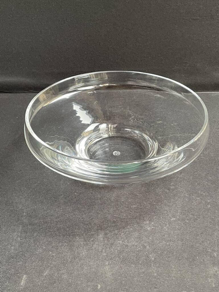 Plain crystal bowl stamped Baccarat Aubépine service – Georges Chevalier (1894-1987)