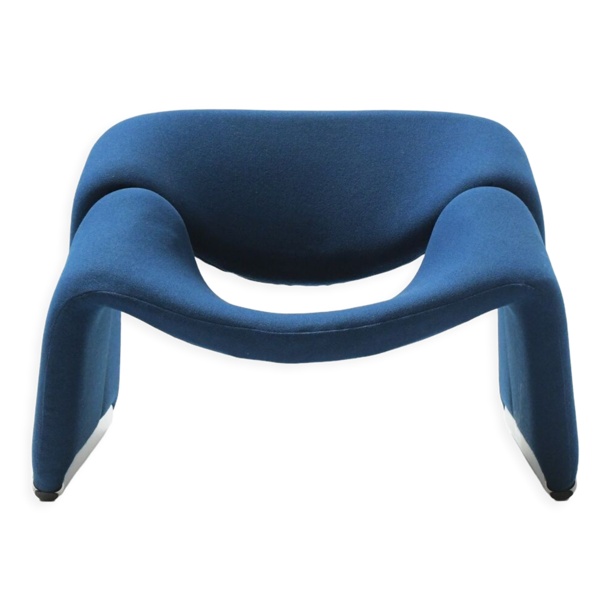 Groovy ‘M’ F598 in original blue fabric f 598 by Pierre Paulin for Artifort