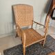 Rattan armchair and coffee table