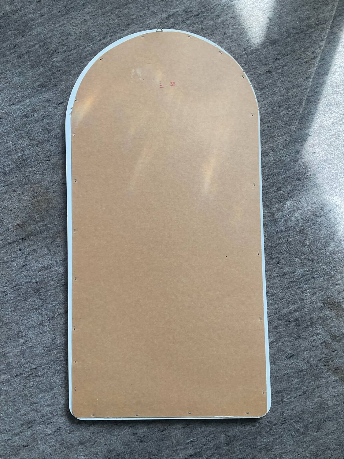 Vintage wooden mirror in white from the 70s-80s.