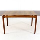 Extendable rectangular dining table in rosewood 'Emmedingen'