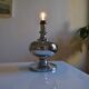 Large chrome metal lamp base 1970s vintage 70's space age