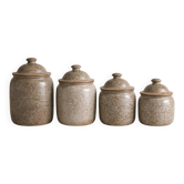 Stoneware kitchen pot signed CR