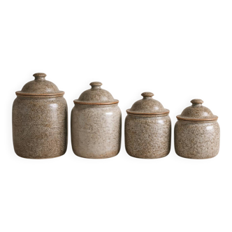 Stoneware kitchen pot signed CR