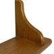 Vintage oak wall rack book shelf 1970s wood minimalist design