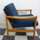 Walter knoll relax armchair 1960s in blue fabric