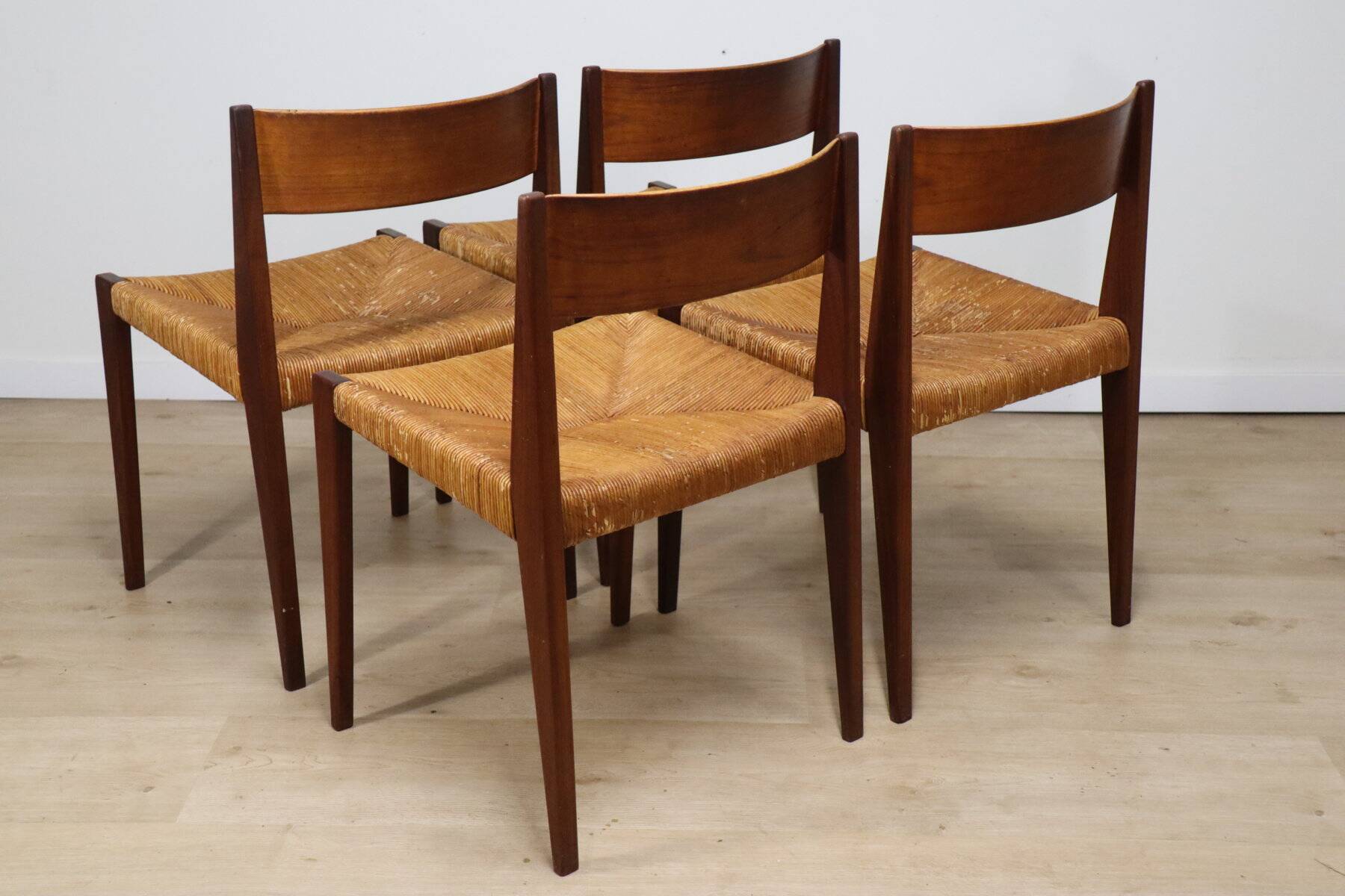 Set of 4 Scandinavian chairs, "Pia" model, by Poul Cadovius, 1960