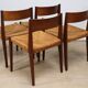 Set of 4 Scandinavian chairs, "Pia" model, by Poul Cadovius, 1960