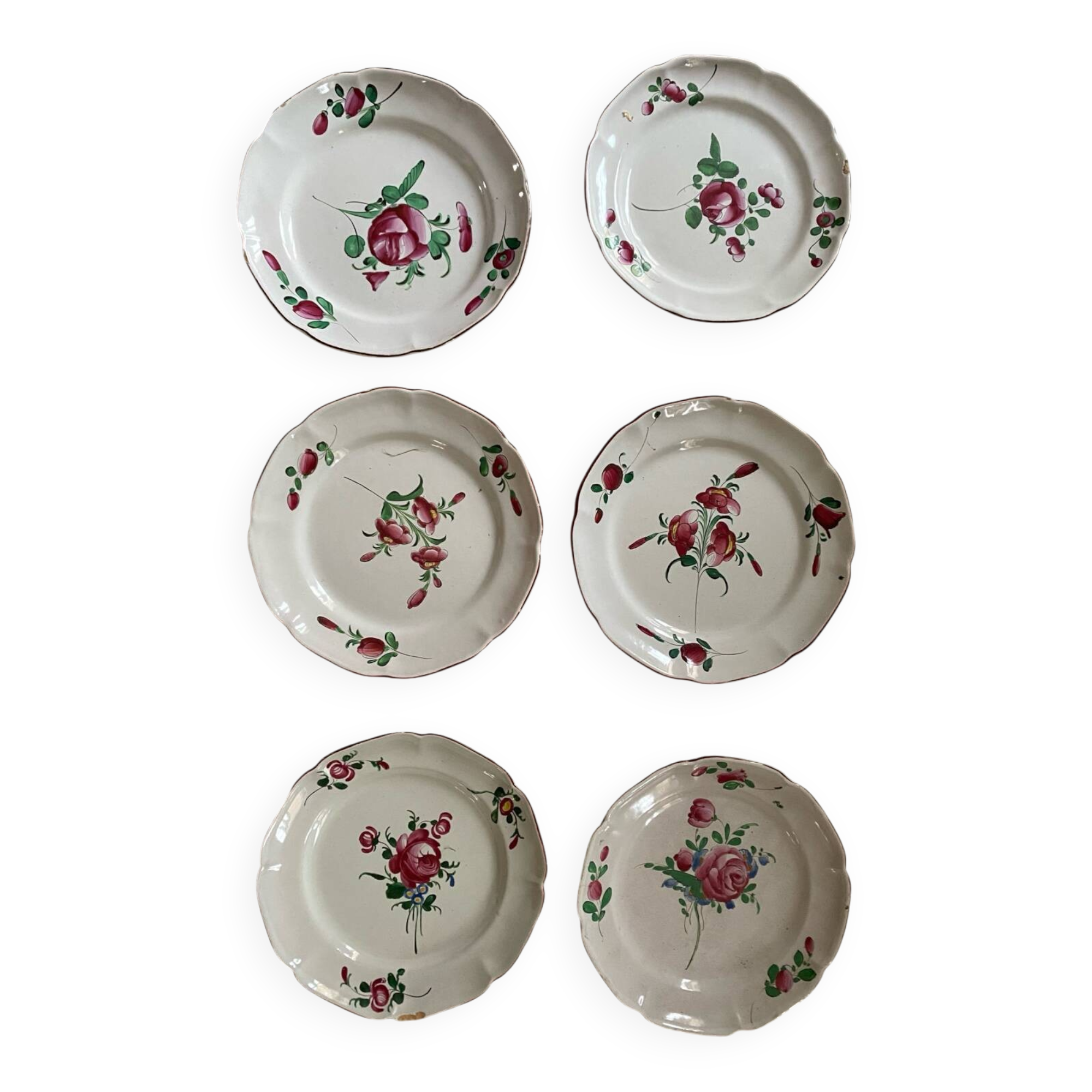 Antique Eastern earthenware plates
