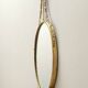 Oval wall mirror with Brass Frame and Ribbon, Italy