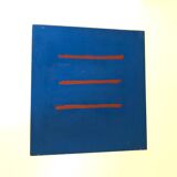 Tableau Bleu Abstrait
