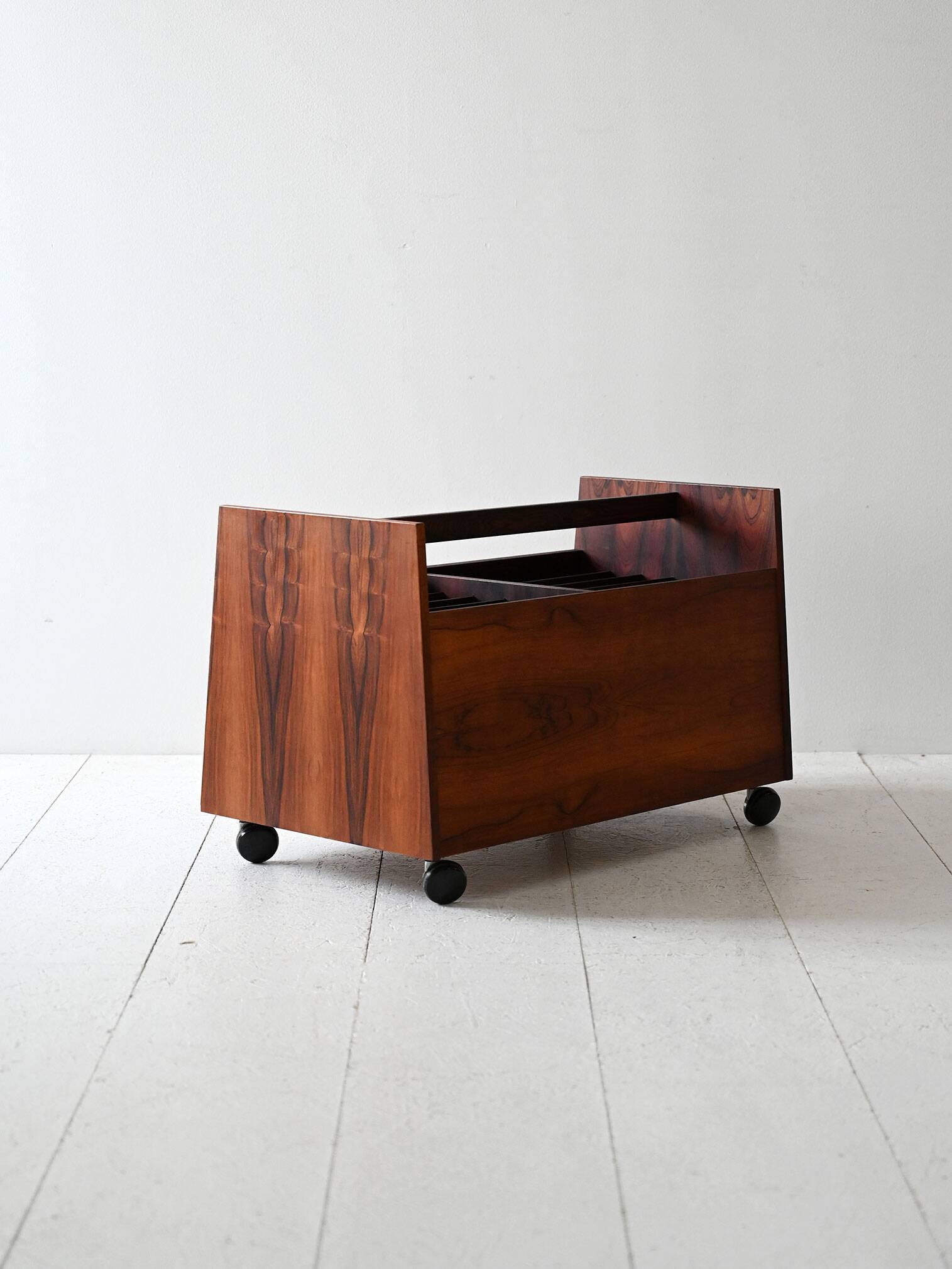1960s Scandinavian Rosewood Magazine Rack