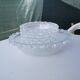 Service salad bowl textured glass masserini barocco italy vintage 1960
