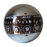Perpetual calendar vintage design years 70
