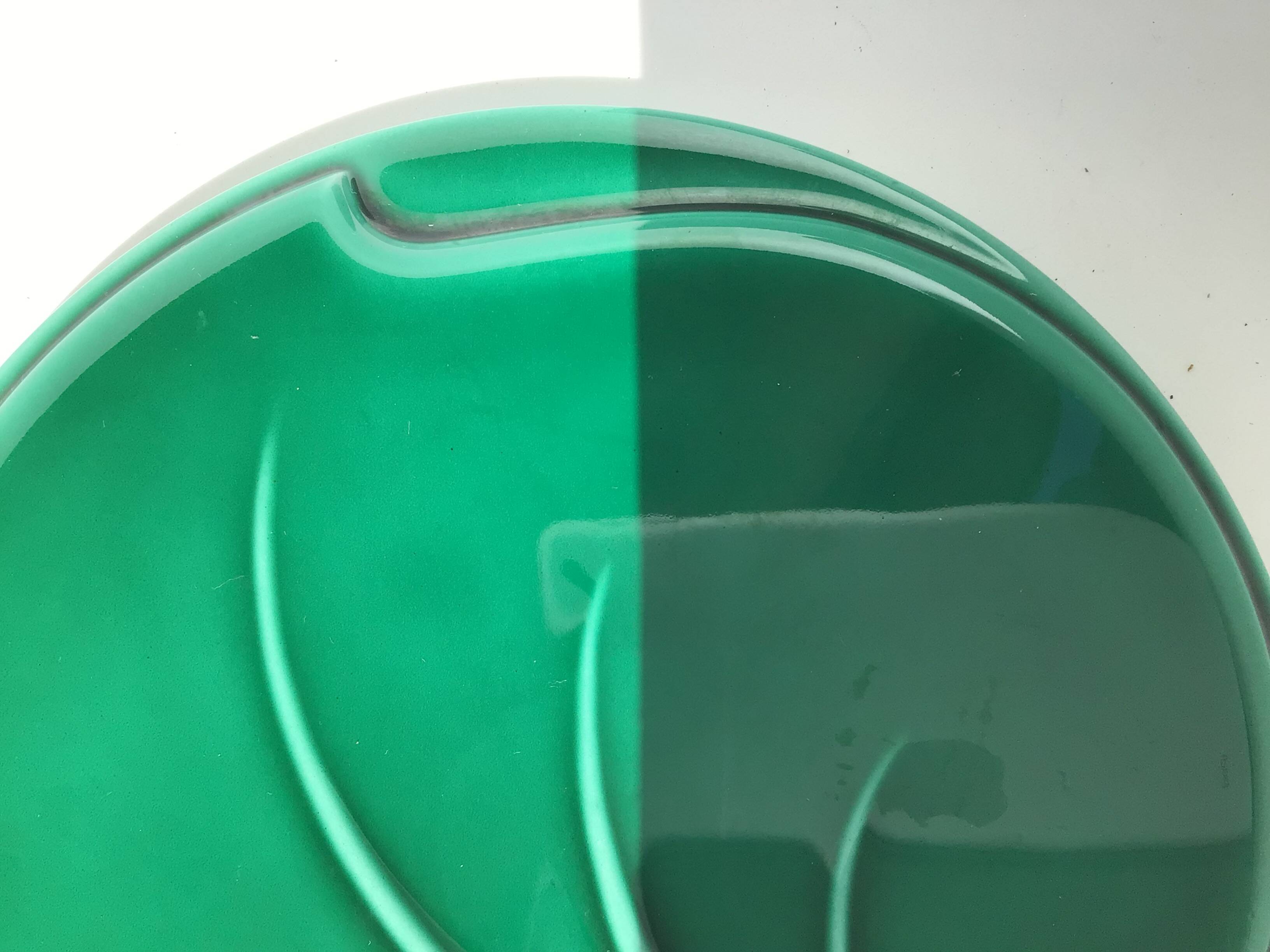 60's ceramic leaf cheese board