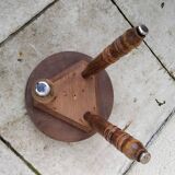 Small low vintage wooden stool